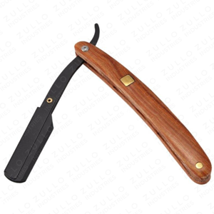 Premium Black Powder Coated Stainless Steel Foldable Barber <b>Straight</b> <b>Razor</b> Custom Logo OEM Private Label for Men - Product Image 4