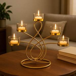 High Quality Iron Black Color Coated Candle Holder Set Of 3 With Three Different Sizes From Mehsam Exports - Product Image 1