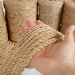 Corde en jute naturelle torsadée de haute qualité, écologique, de 10 à 12 mm - Product Image 4