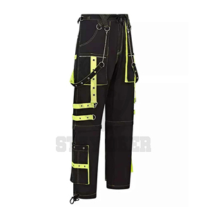 Pantalones Cargo de Moda Gótica Unisex, Estilo Punk, Pantalones Utilitarios con Múltiples Bolsillos, Proveedor - Product Image 5