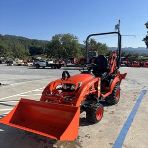รถแทรกเตอร์ขนาดเล็ก Kubota BX23S ขับเคลื่อน 4 ล้อ เครื่องยนต์ดีเซล พร้อมผานหน้าตักดิน ผานหลังขุด และผานตัดหญ้าขนาด 60 นิ้ว ติดตั้งด้านกลาง ใช้งานน้อย สภาพดีเยี่ยม ขายดี - Product Image 1