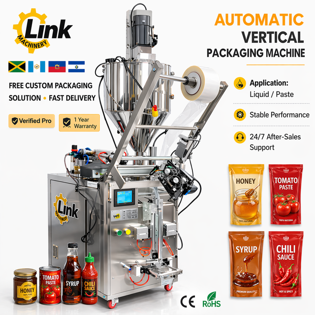 Hot-selling Paste Filling and Sealing Packaging Machine 200ml Honey Bag Vertical Packaging Machine System