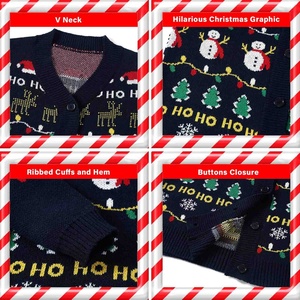 Ugly Christmas <b>Sweater</b> for Men Button up Holiday Christmas <b>Cardigan</b> <b>Sweaters</b> Knit Pullover Gifts for Christmas - Product Image 5