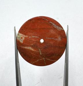 Esfera de Reloj A K Gems GMC-1061W de Jaspe Rojo, 28.5 mm, Pulida por un Lado, Grosor de 1 mm, Orificio Central de 2 mm - Product Image 5