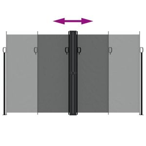 Tenda Laterale Retrattile in Poliestere Antracite con Rivestimento in PU - Product Image 5