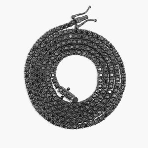 Collier Chaîne Élégant pour Homme en Moissanite, Argent 925, Bijou de Luxe Tendance, Maillons Scintillants, Accessoire Cadeau Personnalisé - Product Image 1