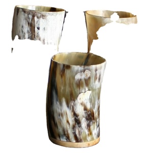 Hecho a mano personalizado tallado cuerno natural de cristal al por mayor para vino cerveza agua hogar restaurante Hotel inspirado India - Product Image 6