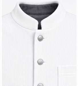 Men's Corduroy <b>Vest</b> Mandarin Collar Button Closure Full <b>Sleeve</b> - Product Image 6