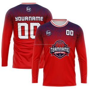 เสื้อยืดแขนยาวพิมพ์ซับลิเมชันออกแบบได้ตามต้องการใส่สบายสั่งซื้อออนไลน์จำนวนมาก - Product Image 1