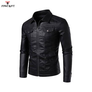 Servicio OEM, Venta al Por Mayor, Ropa de Hombre con Logotipo Personalizado, Cuello Mao, Cuero Genuino, Lona Impermeable y Transpirable para Motocicleta - Product Image 3