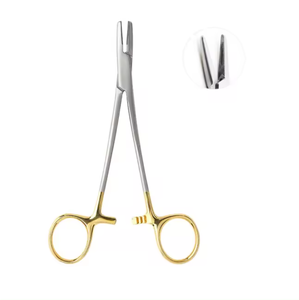 เครื่องมือแพทย์ขายดีอันดับต้นๆ ด้ามจับสีทอง ที่จับเข็มผ่าตัดแบบแมนนวล ทำจากเหล็ก ยี่ห้อ Mayo Hegar - Product Image 5