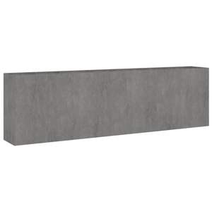 Bac à fleurs et jardinière surélevée en acier Corten rouillé 110,2 x 15,7 x 31,5 po - Product Image 3