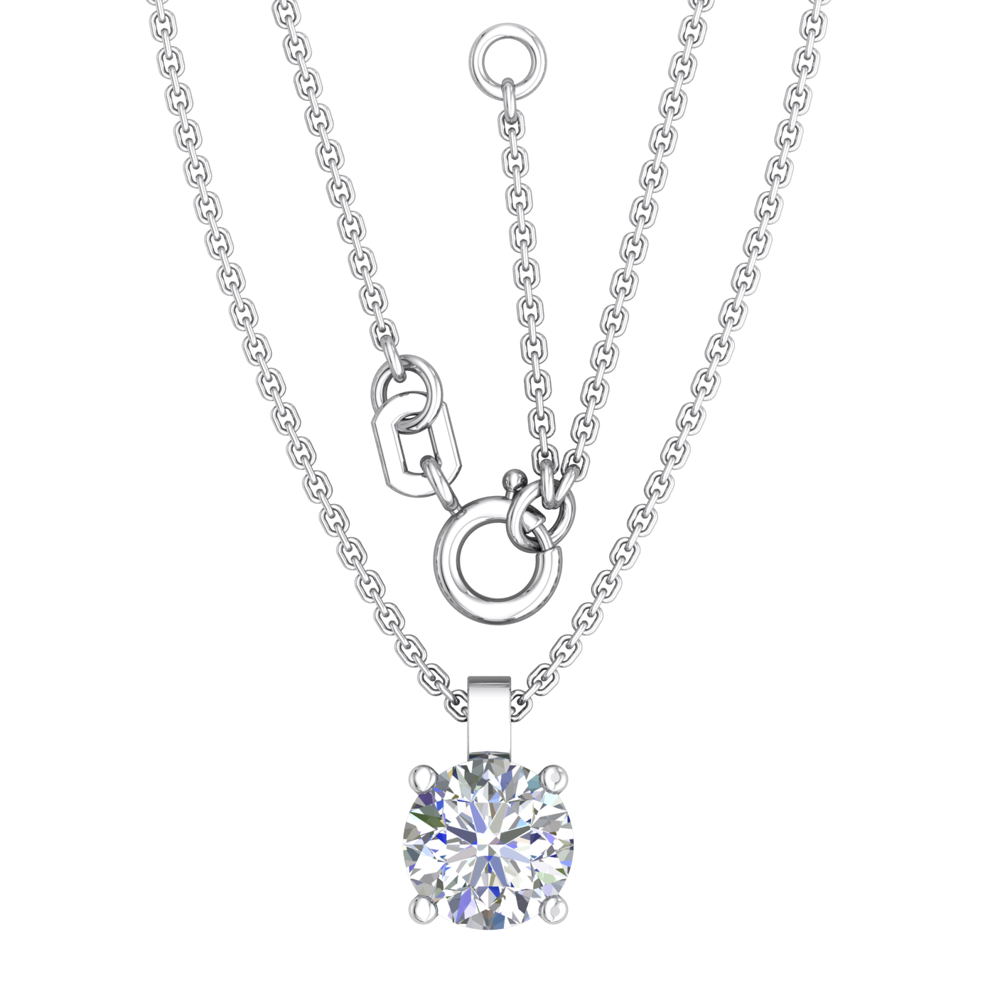 18K white gold