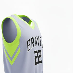 Maillots de basket imprimés en gros pour 2026 – Vente directe usine |   Débardeur en polyester léger et respirant à col en V |   Équipe professionnelle - Product Image 5