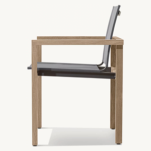 Muebles de exterior para restaurante de teca, silla de comedor para hotel, silla de jardín, muebles de patio, juego de comedor de madera para exterior - Aegean - Product Image 4