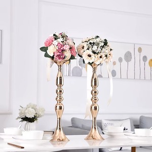 Jarrón decorativo moderno de latón con acabado dorado, flores decorativas, juego de jarrones metálicos para mesa, jarrón para decoración de interiores del hogar - Product Image 2