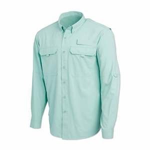 Camisa de Pesca Sublimada Verde de Manga Corta con Botones y Protección Solar de Secado Rápido Tonton Design - Product Image 1