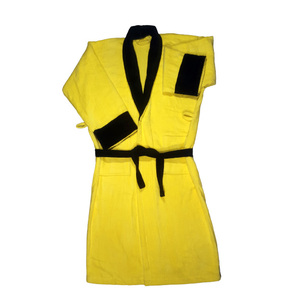 Custom <b>White</b> Hotel Bath <b>Robe</b> 100%cotton <b>Towel</b> Bathrobe slippers Set Unisex Bathrobe With logo - Product Image 2