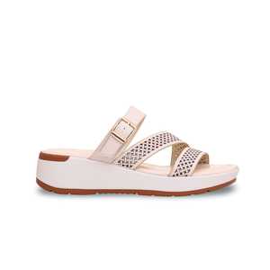 Pantoufles de sport formelles crème PU0138 confortables et élégantes pour un usage quotidien - Product Image 3