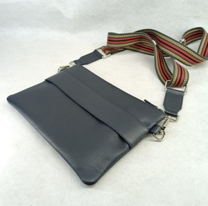 Trending Leather Sling Women's Crossbody Handbags Removable Shoulder Strap Waist Bags Men's Purse Polyester Lined Zipper Closure - Product Image 3