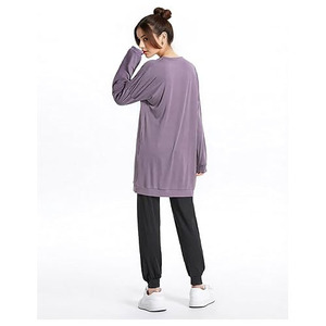 Latest Custom Design Muslim Sportswear Modest Gym Wear Traditional Regular Solid Color Activewear Women Tracksuit Logo - Product Image 4