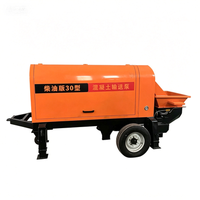 Pompe à béton diesel sur remorque pour travaux de coulage de béton et de mortier sur chantiers moyens et petits