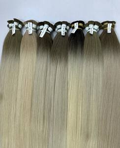 Extensions de cheveux en vrac au prix de gros, fortes et soyeuses, doublement noyées, 100 grammes, couleurs ombrées 8 pouces - Product Image 5