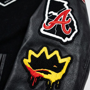 2026 Customized Made New Arrival OEM Street Wear Eco-Friendly Wool & PU Leather College Letterman Baseball Varsity <b>Jacket</b> - Product Image 6