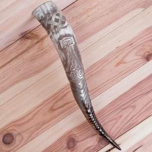 Corne à boire Viking artisanale écologique, chopes à bière à thème animalier, thème Game of Thrones, médiévale, meilleur cadeau pour garçons d'honneur et cadeau d'affaires - Product Image 4