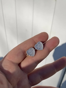 925 Sterling <b>Silver</b> 925 Earrings Iced Out VVS Moissanite Diamond <b>Studs</b> for Women Earrings Jewelry Gift Indian Supplier - Product Image 6