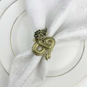 Ensemble d'anneaux de serviette élégants et modernes, accessoires de décoration de table raffinés pour les dîners et les événements - Product Image 3