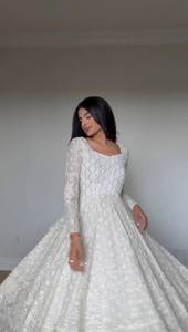 White <b>Sequin</b> Embroidered Salwar Kameez Set Faux Georgette Crepe Silk Dupatta Wedding Party Women - Product Image 1