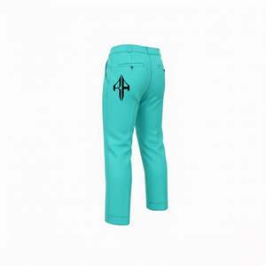 กางเกงยีนส์ผู้ชายคุณภาพสูง ผ้าเดนิมคอตตอน 100% แบบสั่งตัดได้ น้ำหนักเบา ระบายอากาศดี ทรงลำลอง ซักแล้ว ทรงตรงกลาง ขาตรง ใส่สบายในฤดูร้อน สีพื้น RIVIAN - Product Image 3