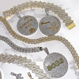 Hot Selling 10K Gold & 925 Silver Diamond Hip Hop Cuban Link Necklace-Gift for Unisex 5mm/8mm/10mm Width - Product Image 1