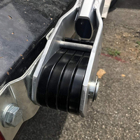 Remorque à benne basculante avec système de bâche rabattable en acier à ressorts (4 ressorts)