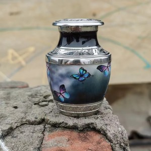 Home Display Metal Cremation <b>Urns</b> Decorative Bulk <b>Urns</b> Pet Cremation Metal <b>Urns</b> Bulk Small Animal Memorial <b>Urns</b> - Product Image 4