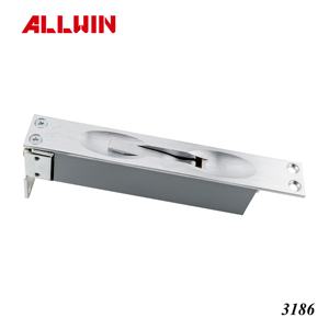 Loquet manuel en laiton finition chrome satiné, homologué UL 3 heures résistance au feu, 170x25mm, pour portes métalliques (OEM/ODM) - Product Image 3