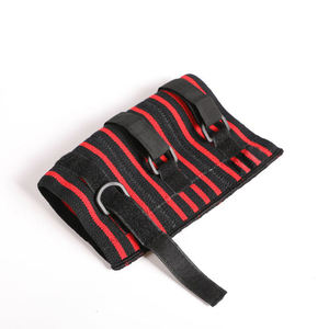 New Style Elastic Bandage Knee Wraps Deep Squats Weightlifting Compression Knee Stripes Knee Wraps with <b>Strap</b> - Product Image 2