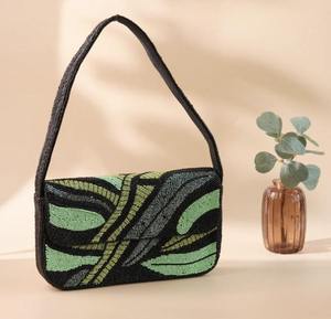 Nouveau sac à main en perles colorées fait main avec fermeture ouverte pour toutes les saisons - Product Image 1
