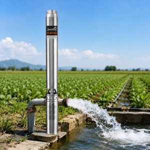 Pompe à eau électrique submersible monophasée haute pression en acier inoxydable multi-étages de 4 pouces, 1,5 CV, 1 1/2, fabriquée à Taïwan - Product Image 1