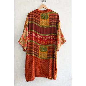 Long Silk Patchwork <b>Kimono</b> Robe for Women, Luxury Boho Designer Nightwear Gown, Fashion Robe - Product Image 5