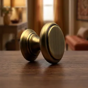 Premium Brass Cabinet Knobs <b>Handles</b> Furniture Pulls for <b>Kitchen</b> Cupboard Drawer Wardrobe Dresser Door Cabinet Hardware Antique - Product Image 6