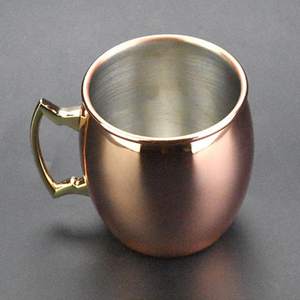 Taza de Cobre Reutilizable Ecológica de Alta Calidad para Moscow Mule, Capacidad de 400 ml, con Asa, para Cerveza, Fiestas de Halloween y Navidad - Product Image 3
