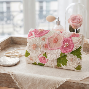Sac à main pour femme fait main avec motifs de perles, style bohème, bandoulière chaîne, portable, toutes saisons - Product Image 3