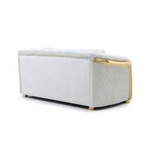 Divano a Due Posti Lexi G0597A L in Avorio, Elegante Divano per Soggiorno - Product Image 3
