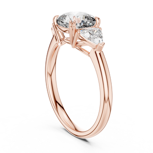 Rose Gold Plated 925 Sterling Silver Moissanite <b>Diamond</b> <b>Ring</b> Wholesale Jewelry Supplier OEM Factory - Product Image 3