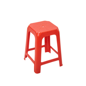 Taburete de plástico de color redondo alto para el hogar moderno, silla alta portátil apilable antideslizante - Product Image 3