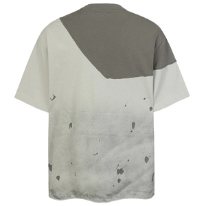 Men's Oversized Short Sleeve T-<b>Shirt</b> Color Blocked <b>Patchwork</b> Print Modern Street Style T-<b>Shirt</b> OEM Custom Logo - Product Image 2