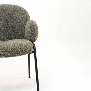 Modern Portable Lightweight Upholstered Dining <b>Chair</b> with Metal Legs Fabric for Home Office Apartment Villa & Hotel Use - Product Image 3