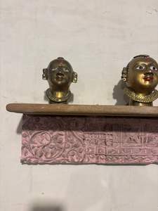 Étagère murale en bois artisanale avec sculpture florale |   Étagère murale multifonctionnelle rustique vintage pour salle de bain et salon - Product Image 5